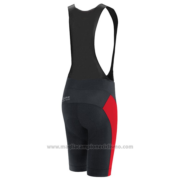 2017 Abbigliamento Ciclismo Gore Bike Wear Power Adrenaline Nero Manica Corta e Salopette